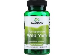 Wild Yam (ignama salbatica) 400mg 60 Capsule, Swanson